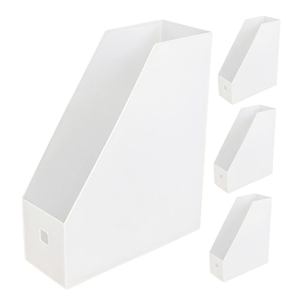 

4 Pcs Book Storage Bill Organizer Clear Desk Organizers Classroom Organization PP Cute File