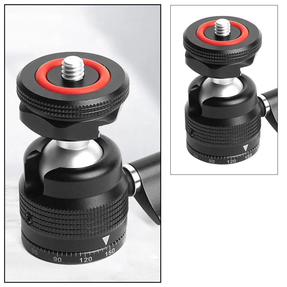 

Aluminum Alloy Tripod Ptz Mount Mini Head Accessories 360 Degree Ball Head Rack Versatile Screw Hot Shoe Mount Adapter Camera