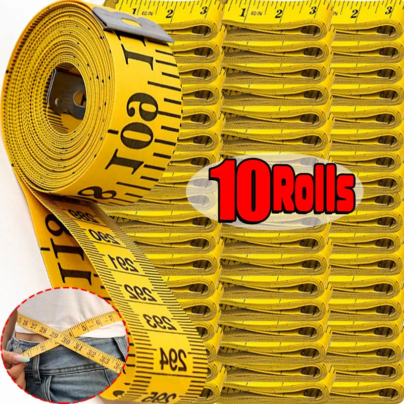 

10/1Rolls Double Scale Sewing Tape Soft Body Measure Tapes Flexible Sew Tailor Cloth Rulers Dressmaking Tools DIY Sewing Crafts