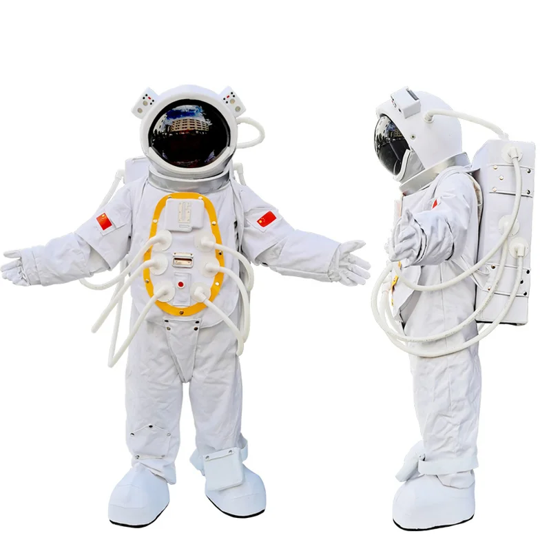 

High Simulation Space Suit Mascot Costume with Astronaut Simulation Helmet Cosplay Props Summer Is Not Stuffy Ventilation Design