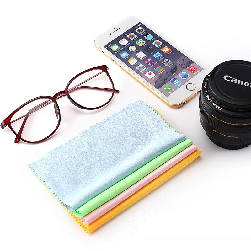 5 Pcs Microfiber Suede Anti-fog Glasses Cleaning Cloth For Cameras Lens Swimming Anti Fog For Optical Eyeglasses Wipes