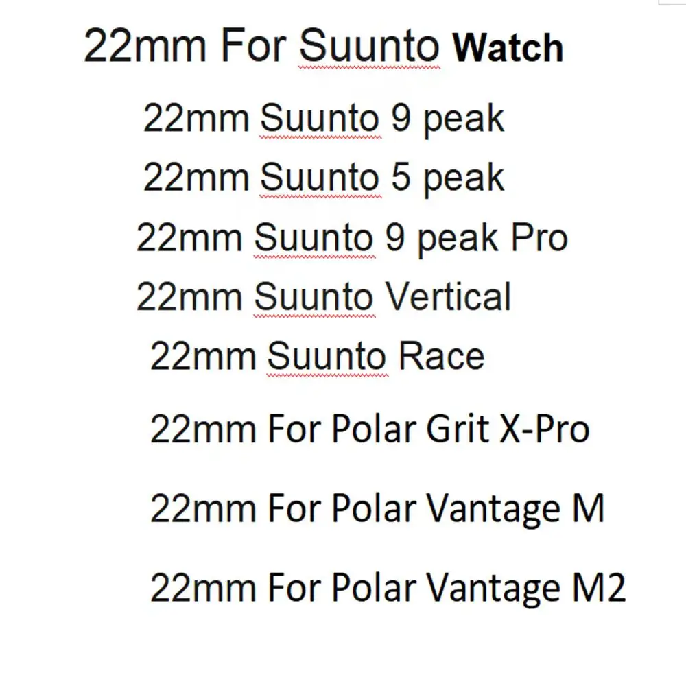 New 22mm Original Transparent Silicone Watch Band Straps For SUUNTO 5 PEAK Samrtwatch Sprot Wristband For SUUNTO 9 PEAK Bracelet