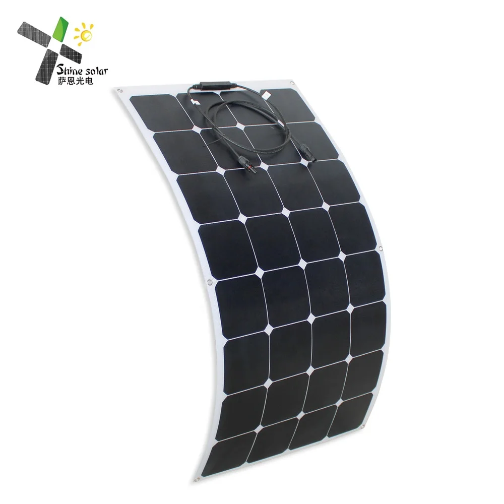 ETFE SUNPOWER 120w 150w flexible solar panel for RV boat