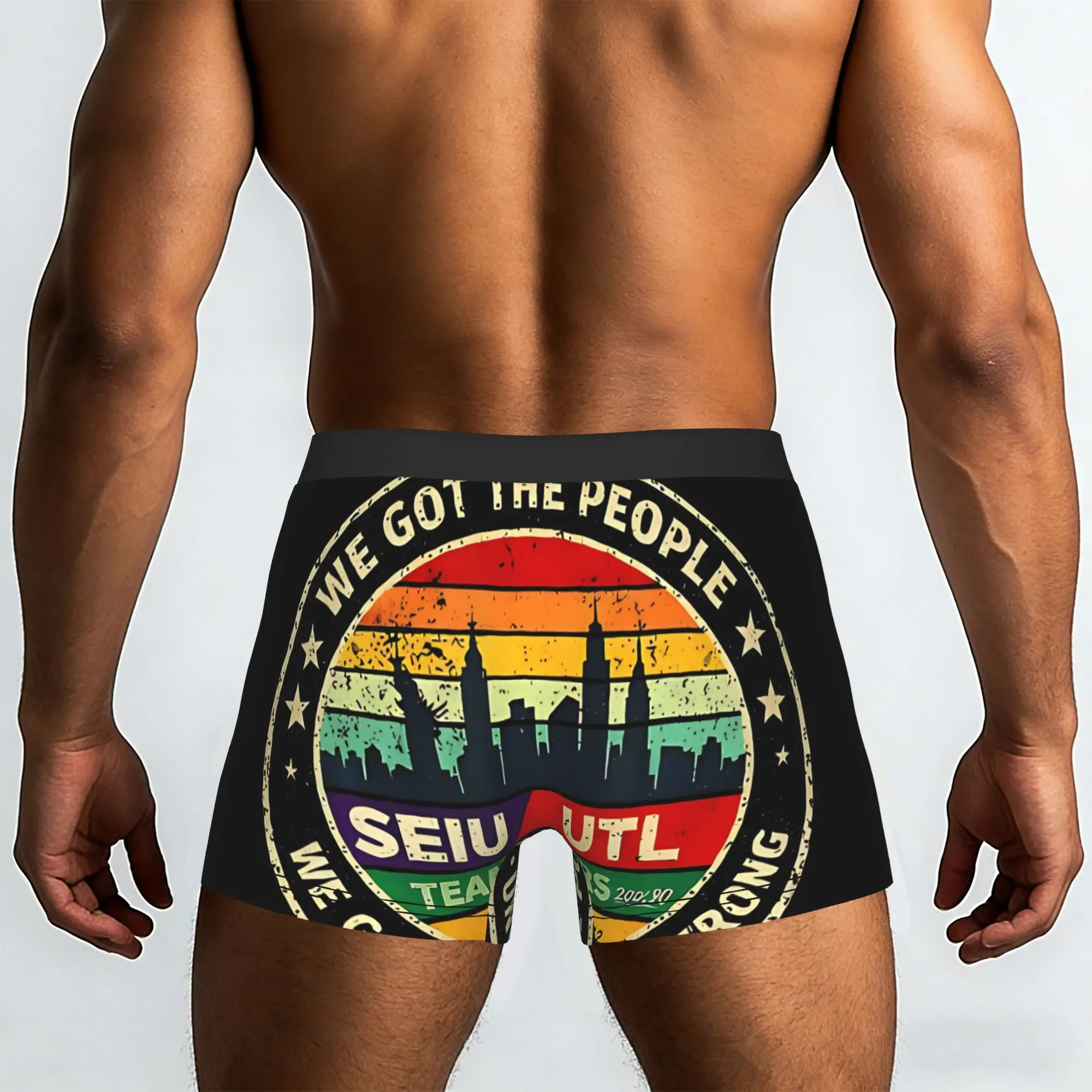 Utla Seiu Aala We Got The People  Labor Movement Underpants Breathbale Panties Male Underwear Print Shorts Boxer Briefs