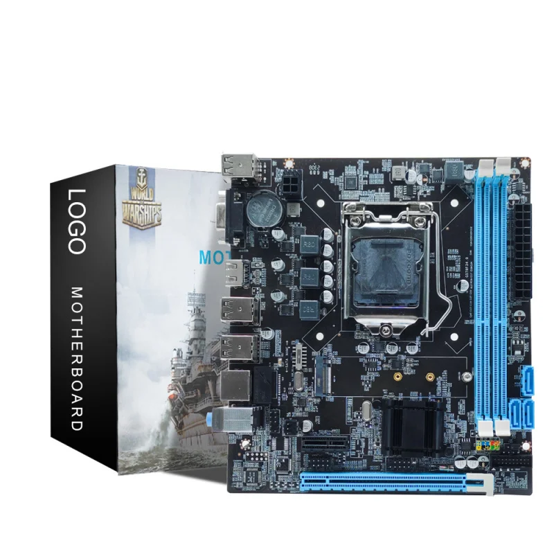 Brand New H61 1155 Socket Compatible with Desktop Computers Supports Second Generation I3 I5 I7 HD HDMI Serial Port Motherboard