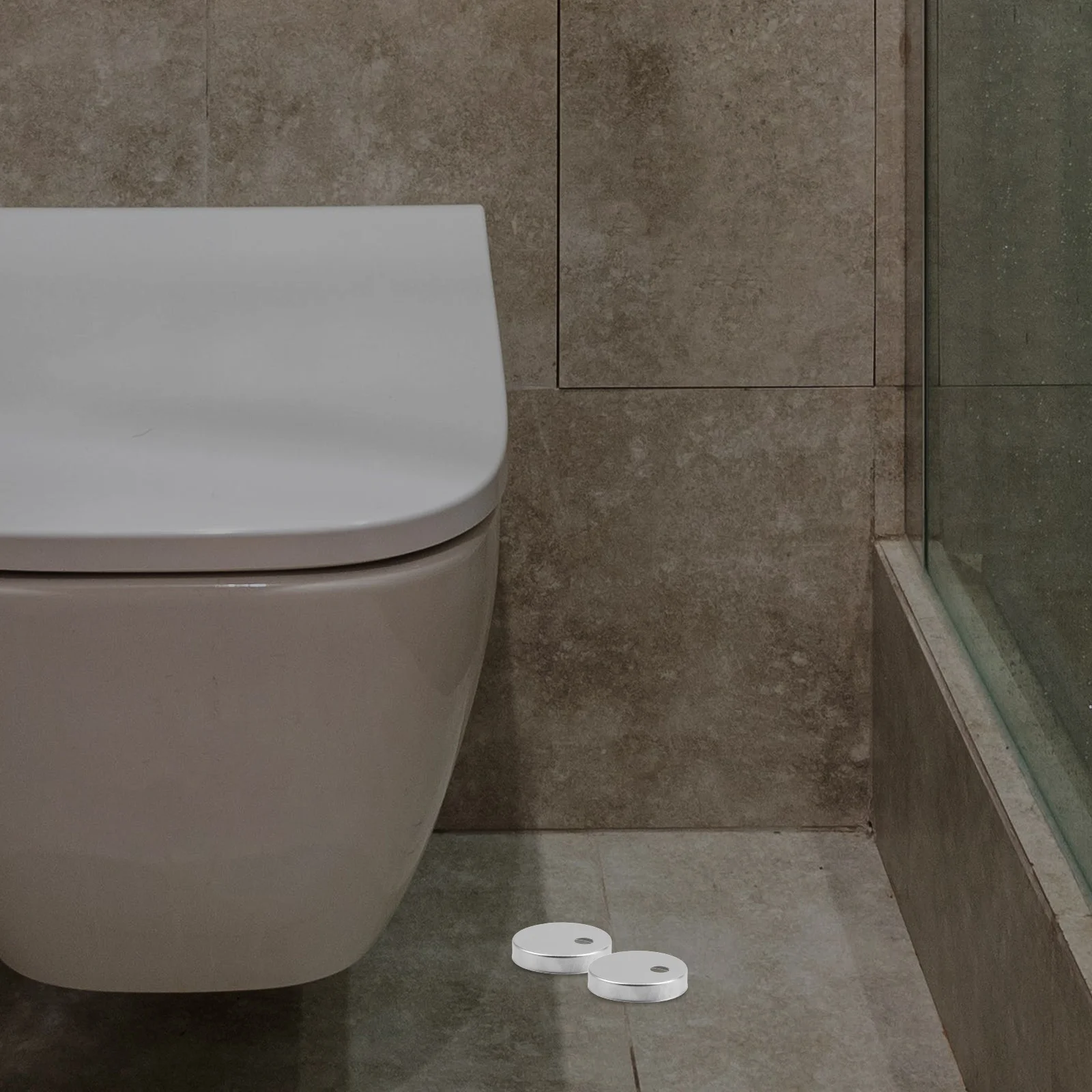 أغطية مسامير المرحاض المعدنية المستديرة قبعات زخرفية للحمام غطاء برغي متين إصلاح أجزاء تركيبات ملحقات الأجهزة