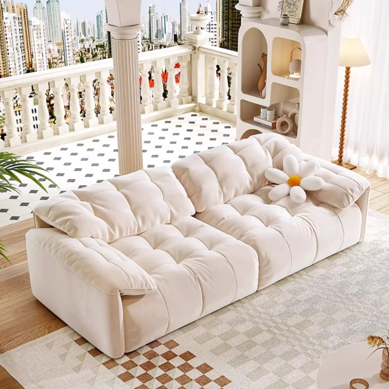 

Sleeper Cushion Sofa Designer Classic Lounge Apartment Double Sofa Minimalist Relax Divani Da Soggiorno Home Accessories