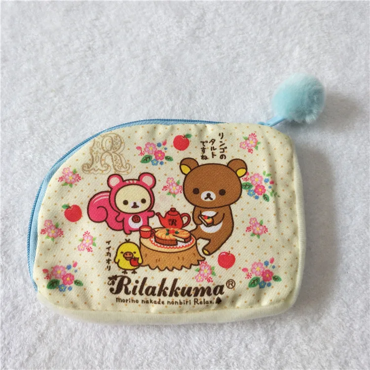 Rilakkuma Multi Case Cute Anime Makeup Organizer Storage Kawaii Coin Purse Wallet Cosmetic Bags Vanity Beauty Case Toiletry Bag