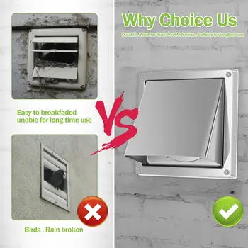 4palcové kryty na odsávání ze zdi, podložky, odolné proti povětrnostním vlivům, venkovní kryt na větrací otvory do sušičky, sáčky na žmolky, magnetické kryty na větrací otvory pro venkovní použití 6 nejlepší prodej magnetický kryt větracího otvoru - №4