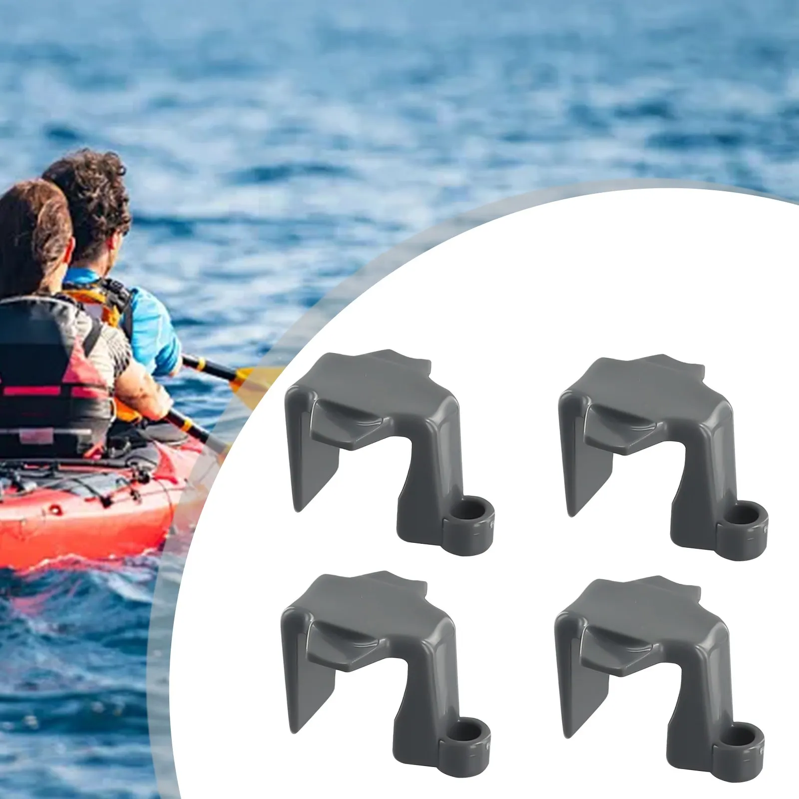 Easily Organize Your Docking Lines with This Practical Set of Four Marine Clip Holders Designed Specifically for Pontoon Boats