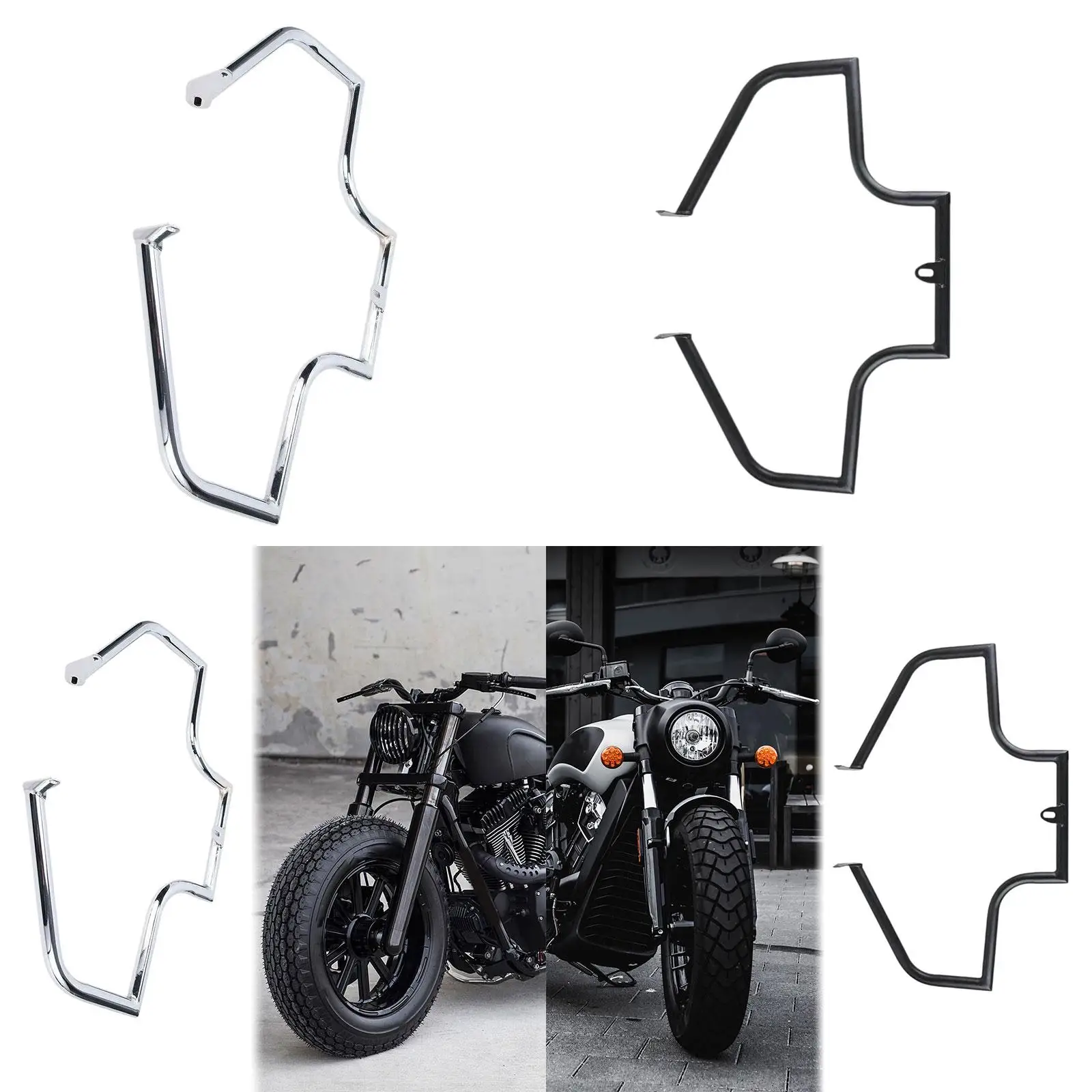 

Crash Bar Engine Guard Easy to Install Maintenance Assembly for Softail