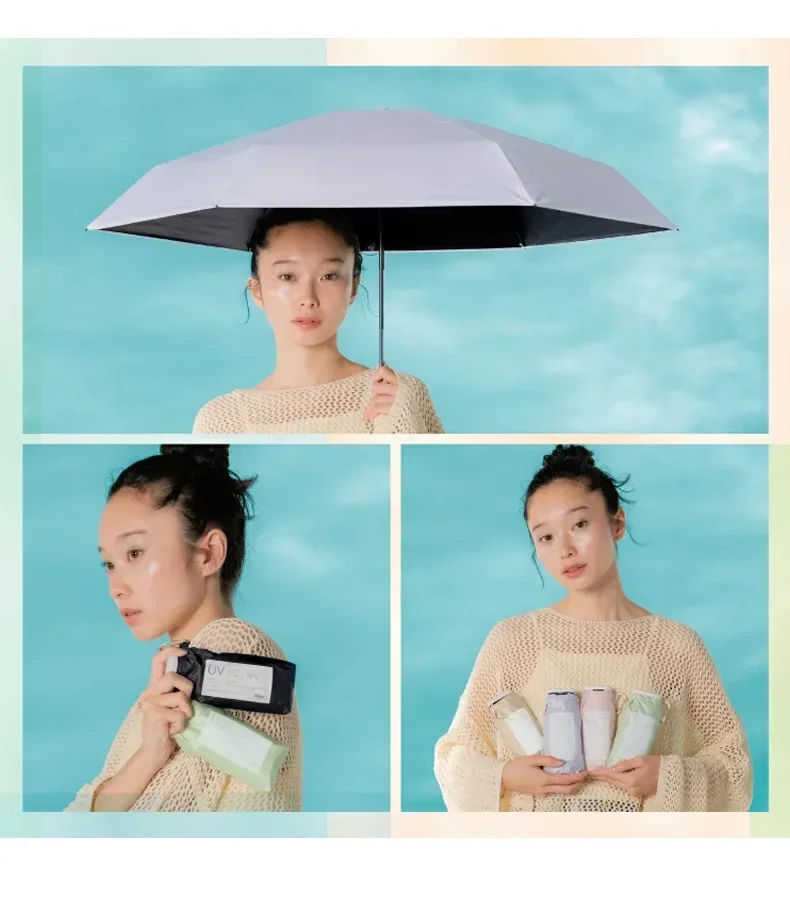 50% off ultra-light parasol, weather and rain, vinyl UV protection, mini feather umbrella