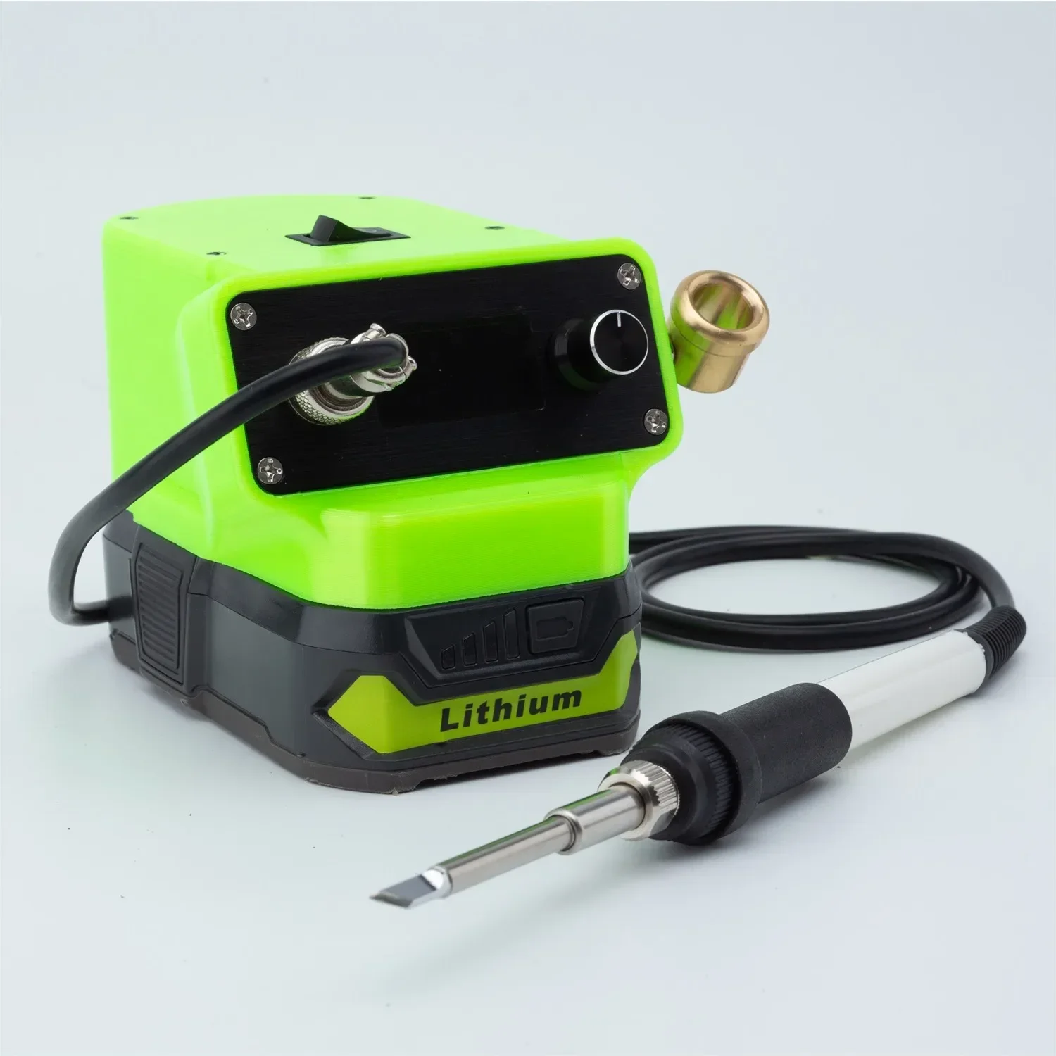 

OLED T12 Soldering Iron Quick Heating Wireless °C/°F Free Switching For Roybi ONE+18V Battery Electric Digital Soldering