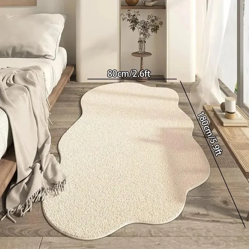 VIKAMA Moderner, schlichter, unregelmäßig geformter Teppich in Wolkenform für Wohnzimmer, Schlafzimmer, Nachttisch, kreative Mode-Heimdekoration