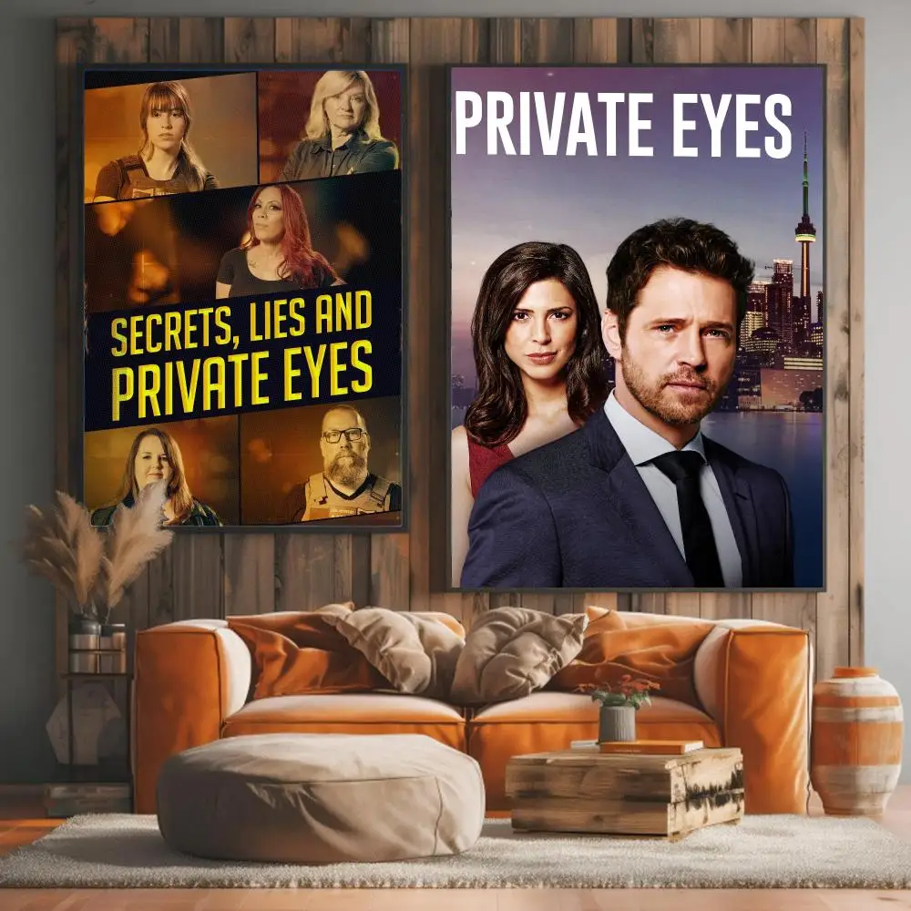 tv series P-Private Eyes-S Painting Calligraphy Elegant Botanical Decor for Living Room Modern Interior Design