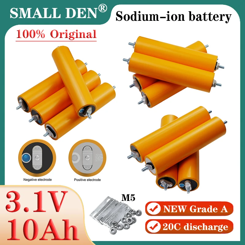 New 3.1V 10Ah Sodium-ion Rechargeable Battery Original Grade A 20C High power DIY 12V 24V Electric Tools Two wheelers Motorcycle