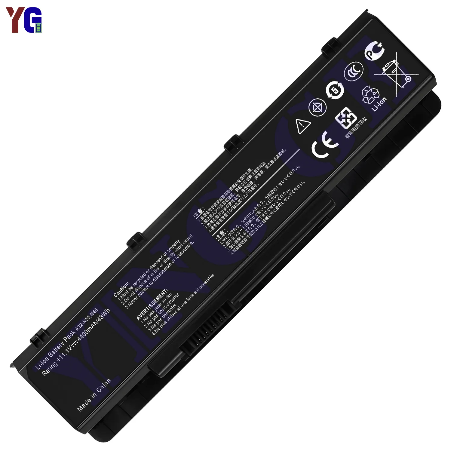 A32-N55 For ASUS N45 N45SF N55E N75S N45E N45SJ N55S N75SF N45F N45SL N55SF N75SJ + Free Tools