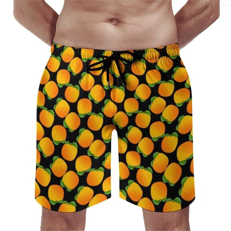 Summer Harajuku New 3D Tropical Fruit Orange Printing Beach Shorts For Men Children Fashion Funny Pants Homber Swimming Shorts