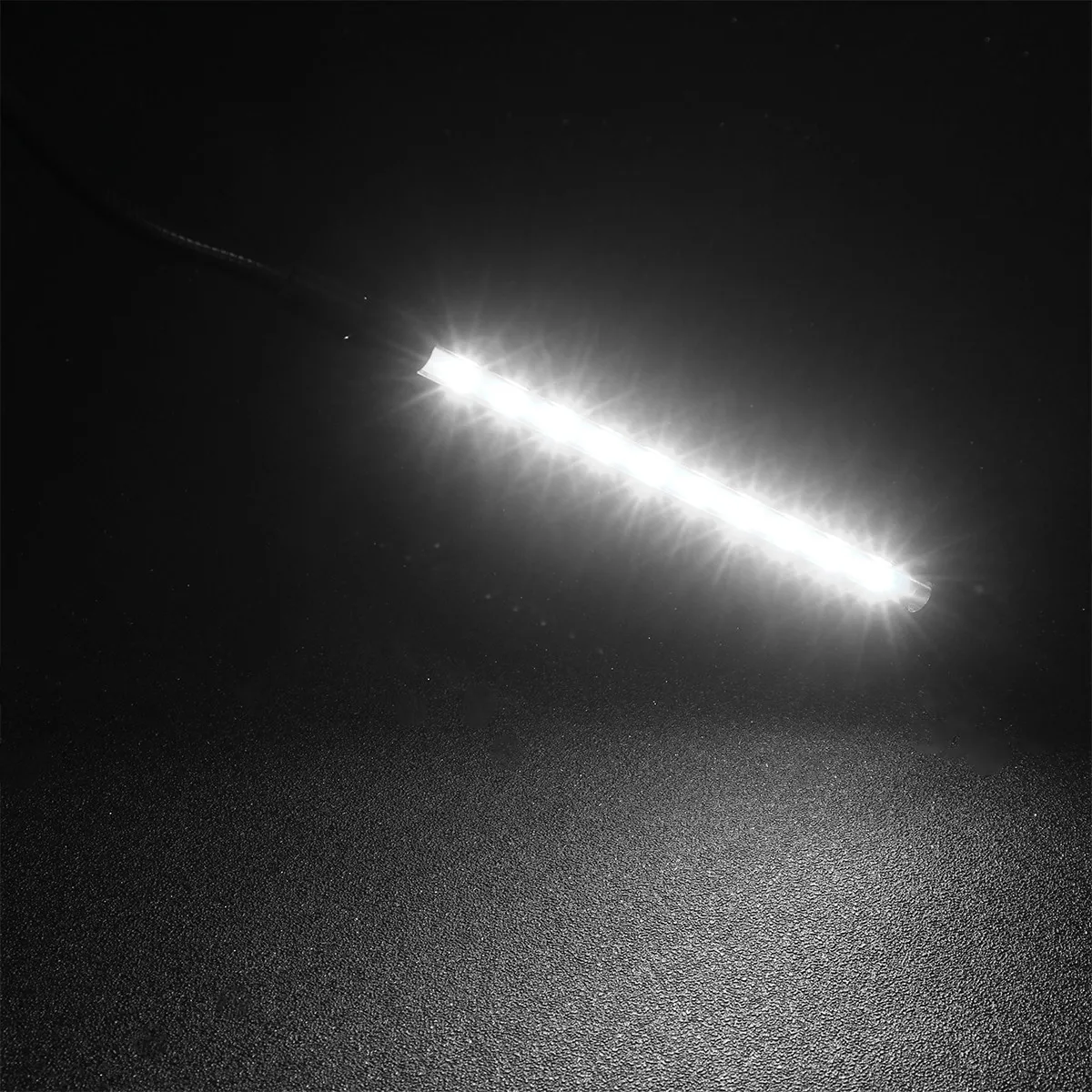 Bright White LED Keyboard Light USB Powered No External Adapter Needed for Laptop Pc Desk Night Lighting Black