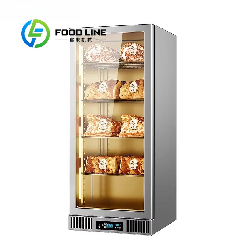 Customized Dry Aging Cabinet Space Saving Design Meat Aging Equipment For Restaurant Home Kitchen And Small Butcher Shop