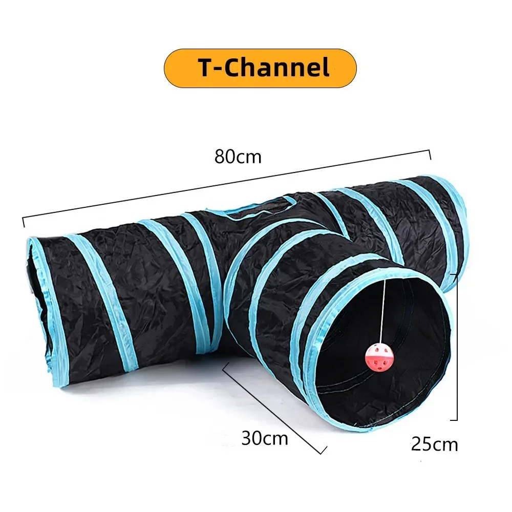 Foldable Tunnel for Pets, Pet Supplies, S T Pass, Play Toy, Breathable Drill Barrel, Indoor Sound Paper