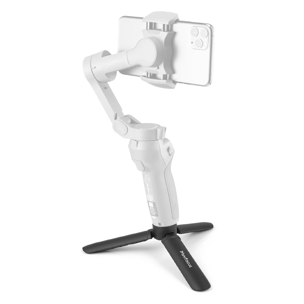 Suporte de tripé OSMO Mobile 3/OM 4, mini tripé com parafuso de 1/4 ''para DJI OSMO Mobile 4 3 2 OSMO Pocket 2 Zhiyun Smooth q 4 Q Moza Feiyu