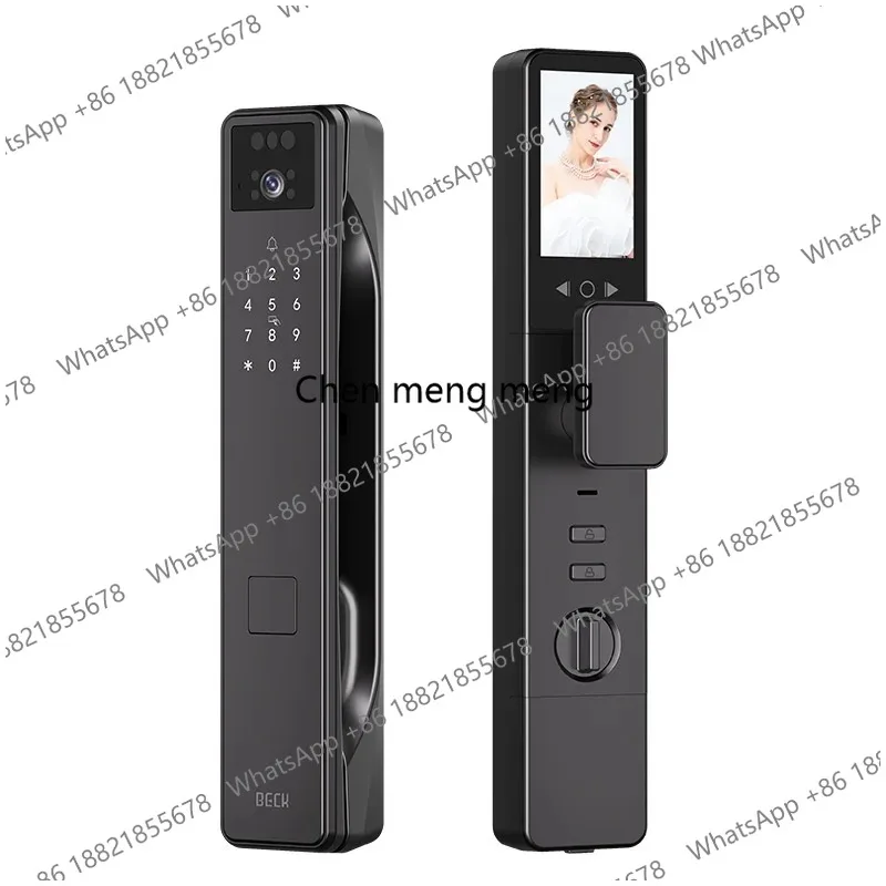 

Beck Fully Automatic 3D Face Palm Vein Recognition Smart Lock Wood Doors Aluminum Alloy WIFI Remote Networking Cloud Data