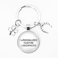 Personalized Custom Photo Key Ring Suitable for Couple Souvenir,Student Back To School,Teachers ' Day,Pet Memorial Keychain Gift