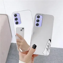Glossy Luxury Mirror Silicone Soft Case for Samsung A15 A25 A35 A55 A05 A14 A24 A34 A54 A13 A23 A33 A53 A12 A22 A32 A52 Cover