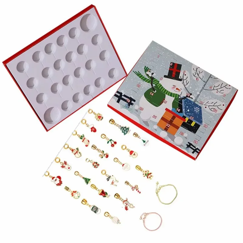 Customization.Customization.Retail Logo Printed Christmas Custom Chocolate Gift Box Advent Calendar