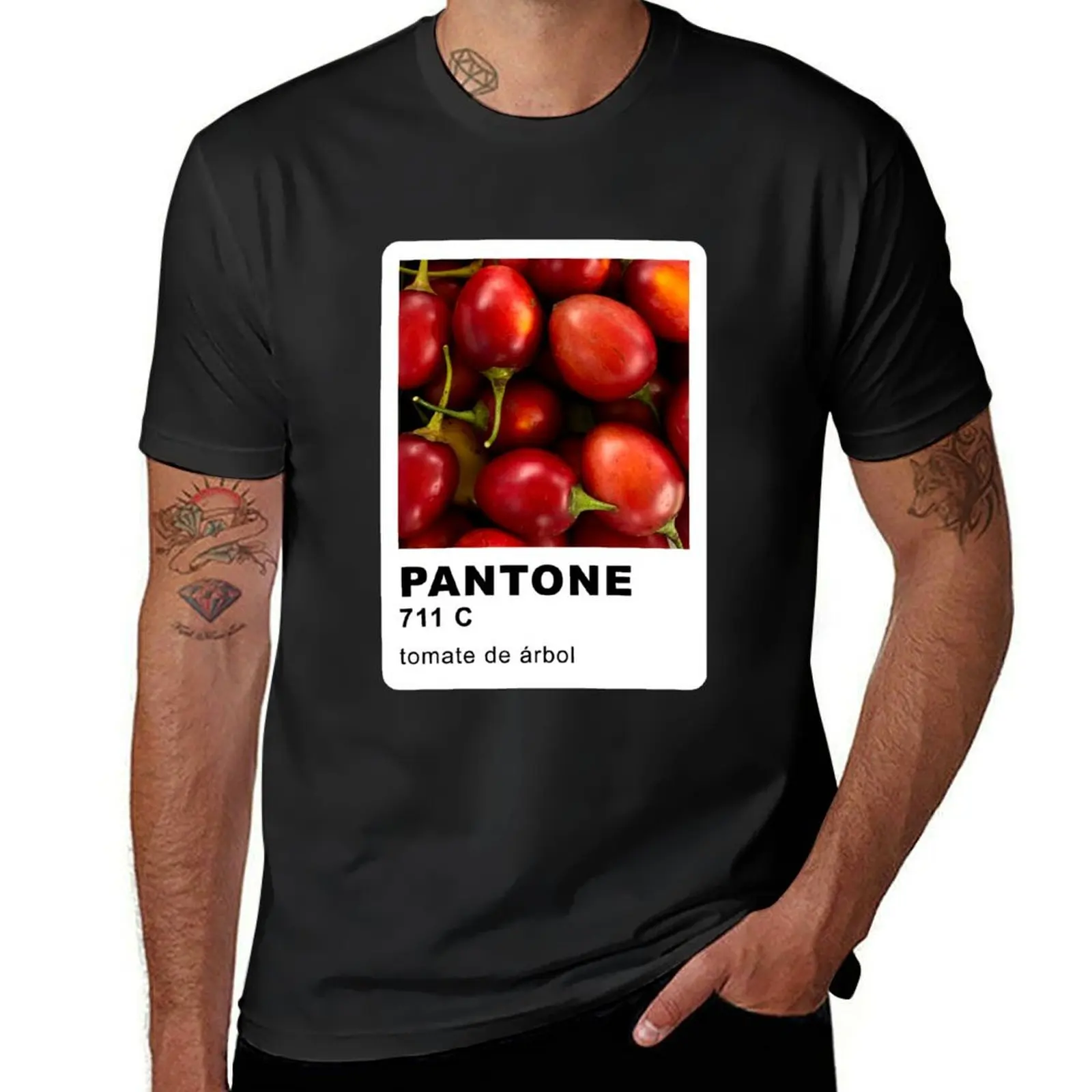 Pantone Tomate de árbol T-Shirt sweat funnys quick-drying mens clothing