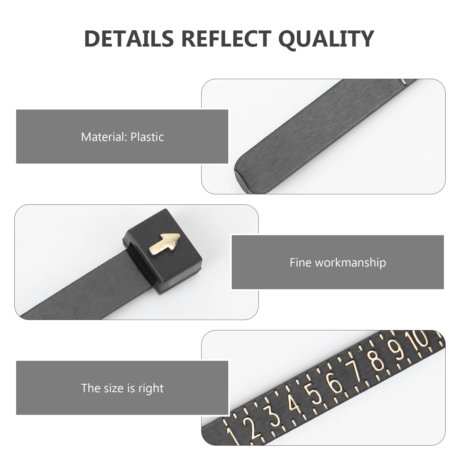 

5 Pcs Measurement Tool Gauge for Rings Ring Measurement Tool Accurate Convenient Jewelry Accessories Parts