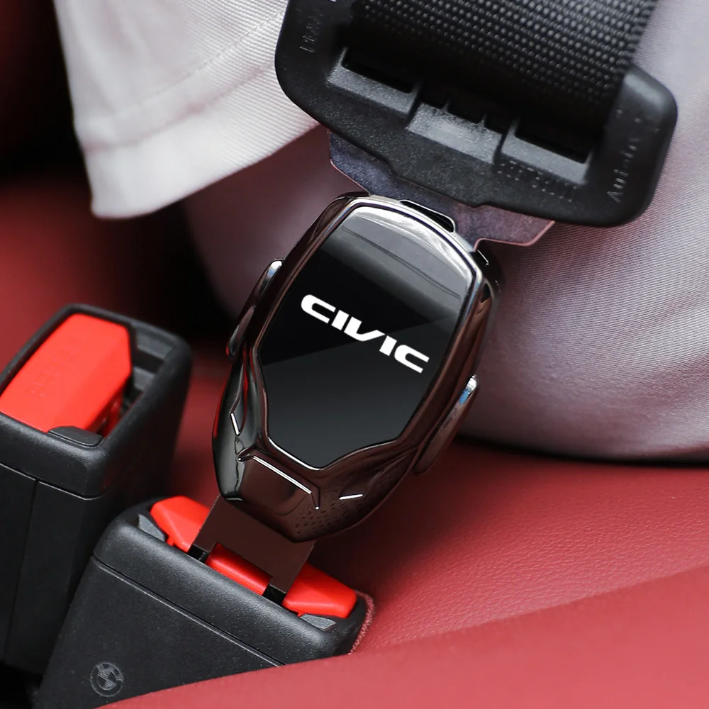 Car seat belt locker carabiner extender insurance belt insert buckle For Honda civic 10th 9th 8th 7th Gen 10 9 8 7 2006 2010