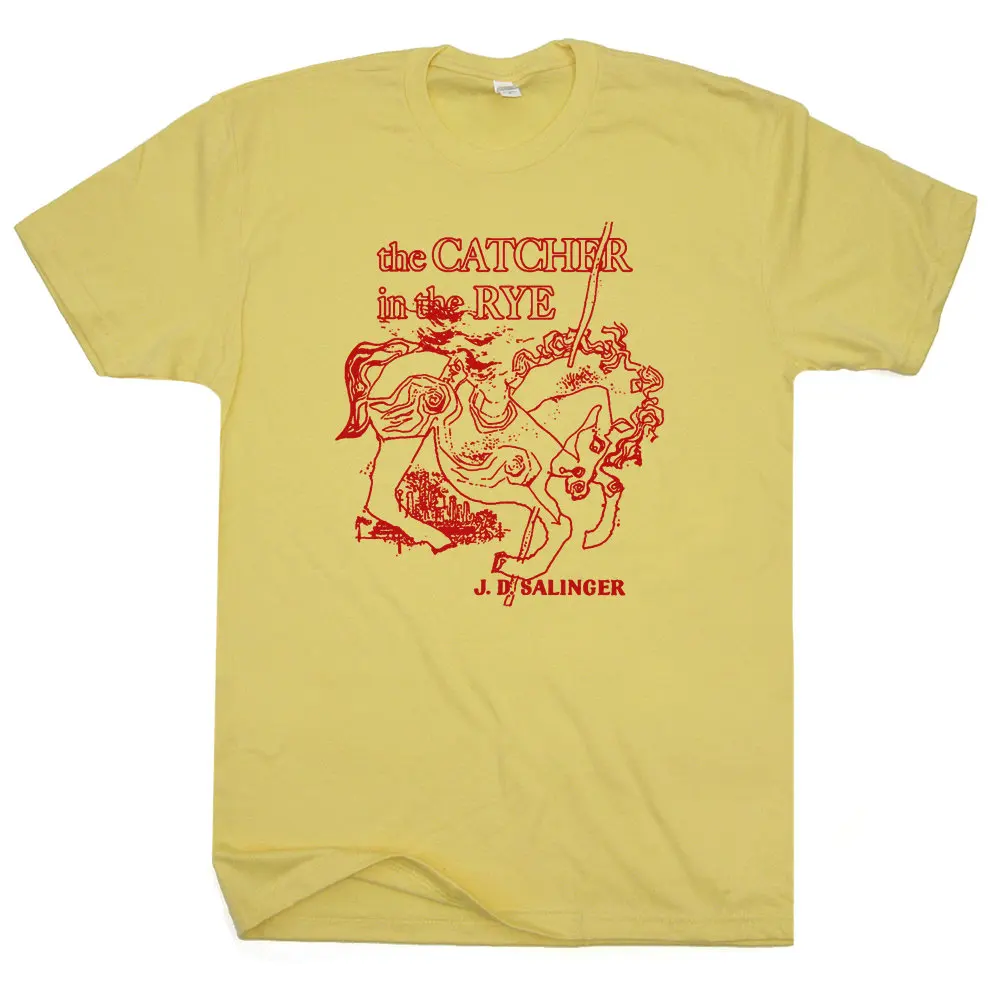 The Catcher in The Rye T Shirt Cool Book Shirt for Ladies Vintage Retro Banned Literary Tshirt Literature Geek Nerd Graphic Tee