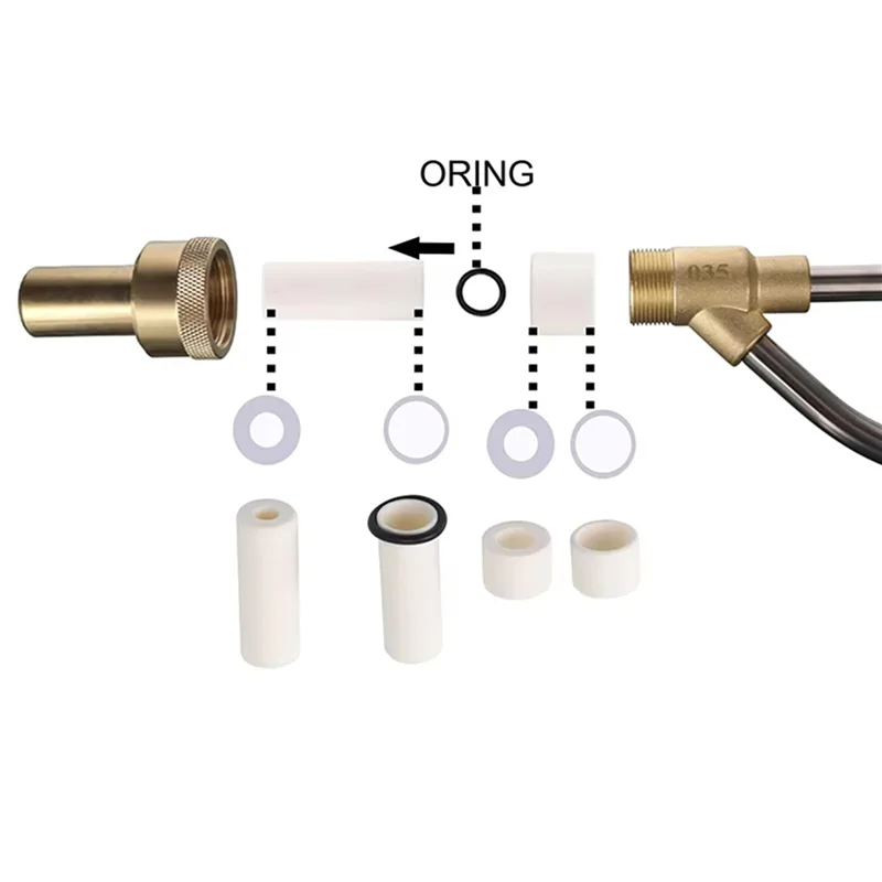 

ABBP-8X Pressure Washer Sandblasting Nozzle Tip, Replacement Wet Sand Blasteing Attachment