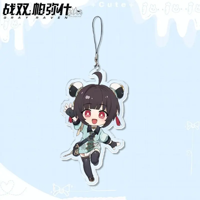 GRAY RAVEN:PUNISHING Lucia Crimson Abyss Q version Picture Mobile Phone Chain Acrylic Cellphone ChainFor Phone Lanyard Keychain