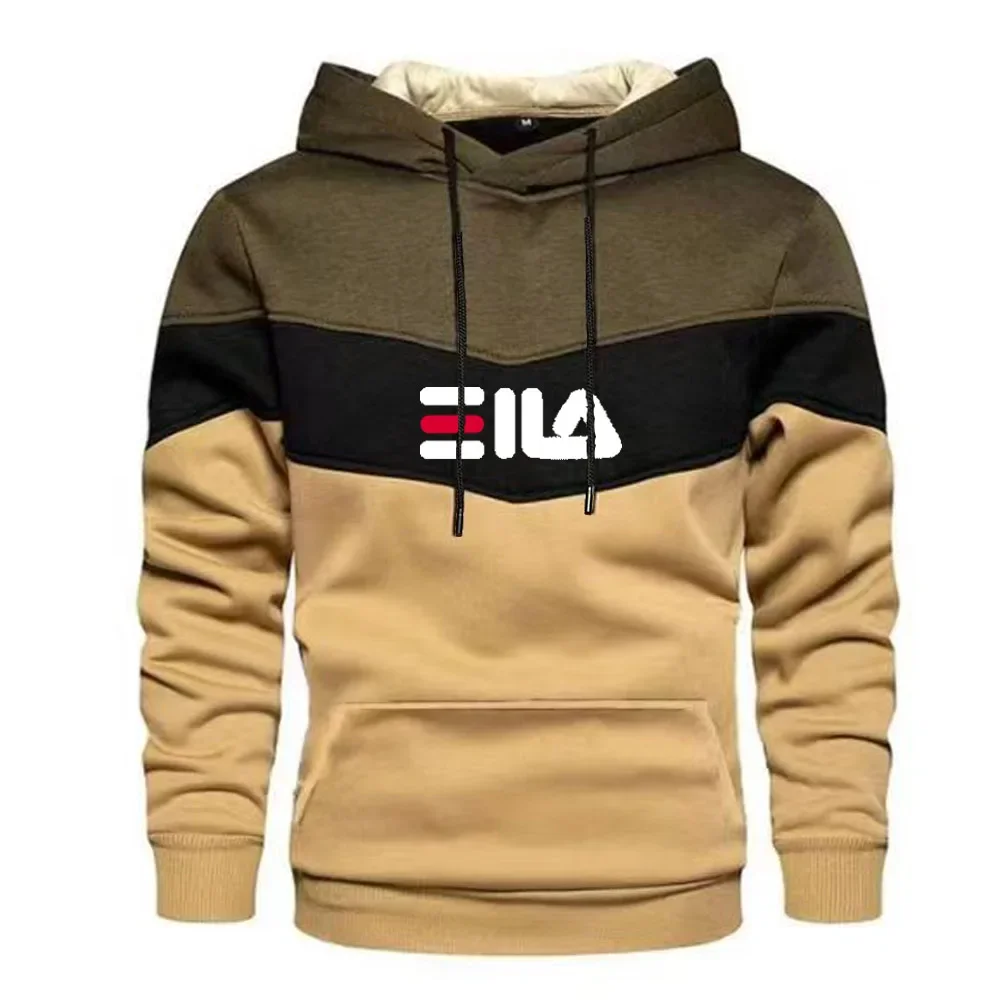 Męskie spodnie dresowe bluzy w stylu Casual + długie spodnie 2 szt. Lub bluzy z kapturem z nadrukami sportowe spodnie sportowe ubrania na zewnątrz