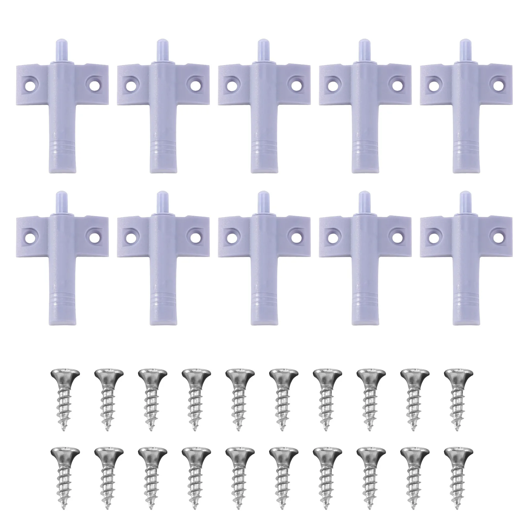 

A76K 10X Soft Quiet Close Kitchen Cabinet Door Drawer Closer Damper Buffers+Screws Grey