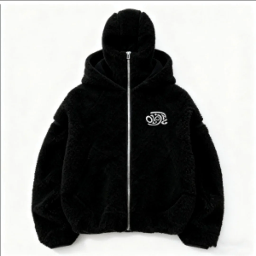 Modna bluza unisex z aksamitu w stylu Y2K, z podwójną warstwą kaptura, luźny krój, wygodna, idealna na jesień i zimę, styl streetwear dla kobiet i mężczyzn.