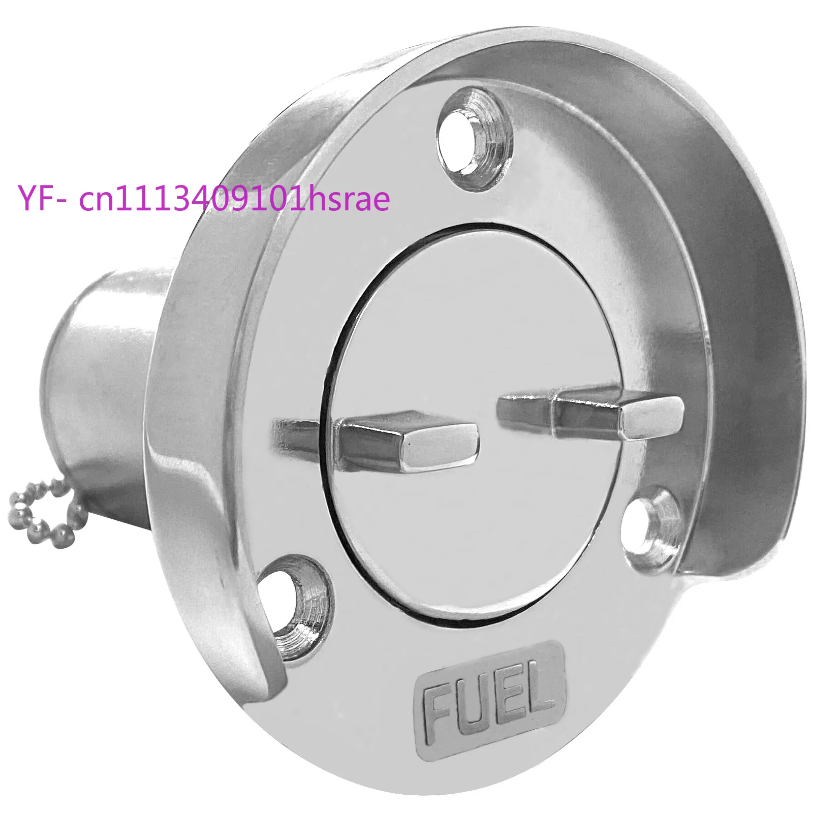 38mm Fuel Water Filling Port With Retainer 316 Stainless Steel Marine Deck Fill Inlet Yacht RV Boat Hardware Accessories