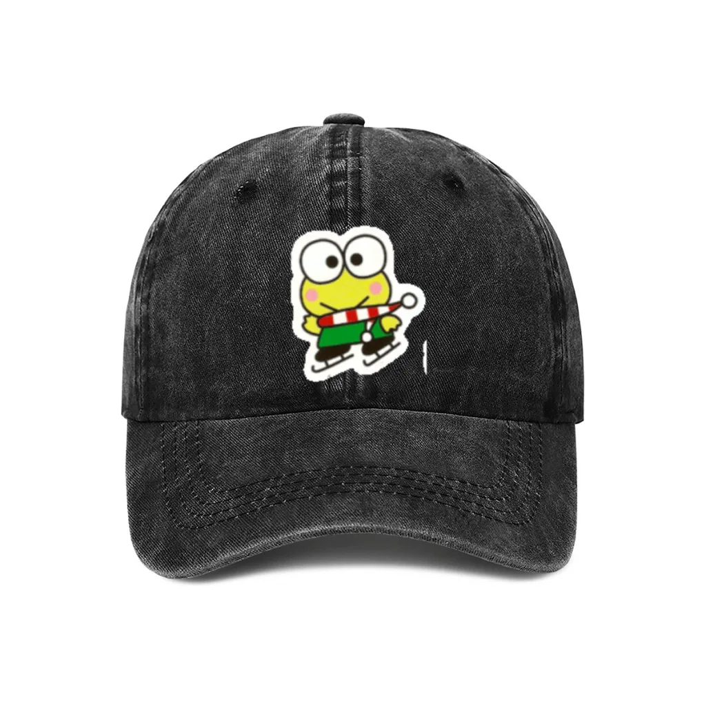 Cute Big eyed Frog Casual Baseball Cap Adjustable Snapback Hats For Women Men Sunscreen Hat