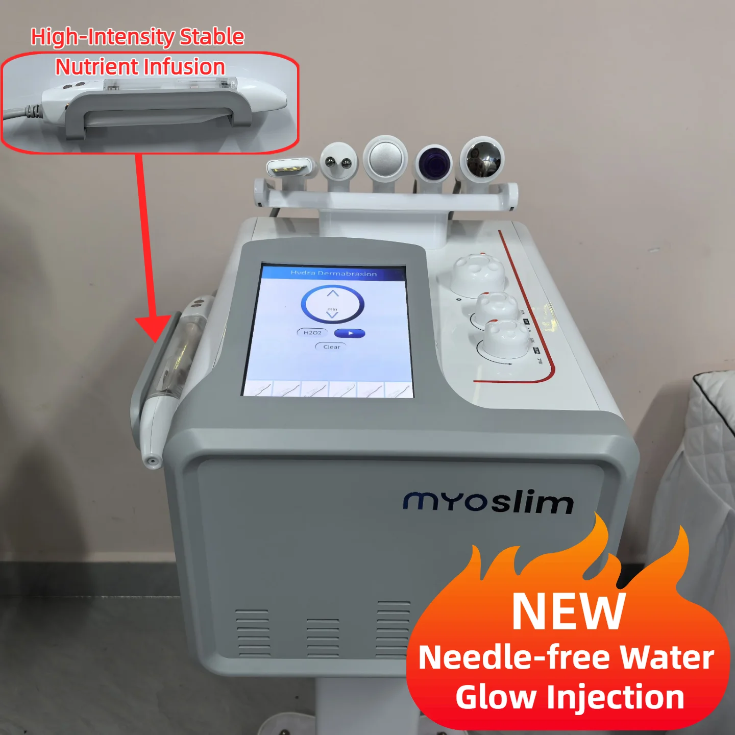 

Многофункциональный аппарат 6-в-1 для гидропилинга и кислородной дермабразии: безыгольная инъекция, глубокое очищение и сияние кожи