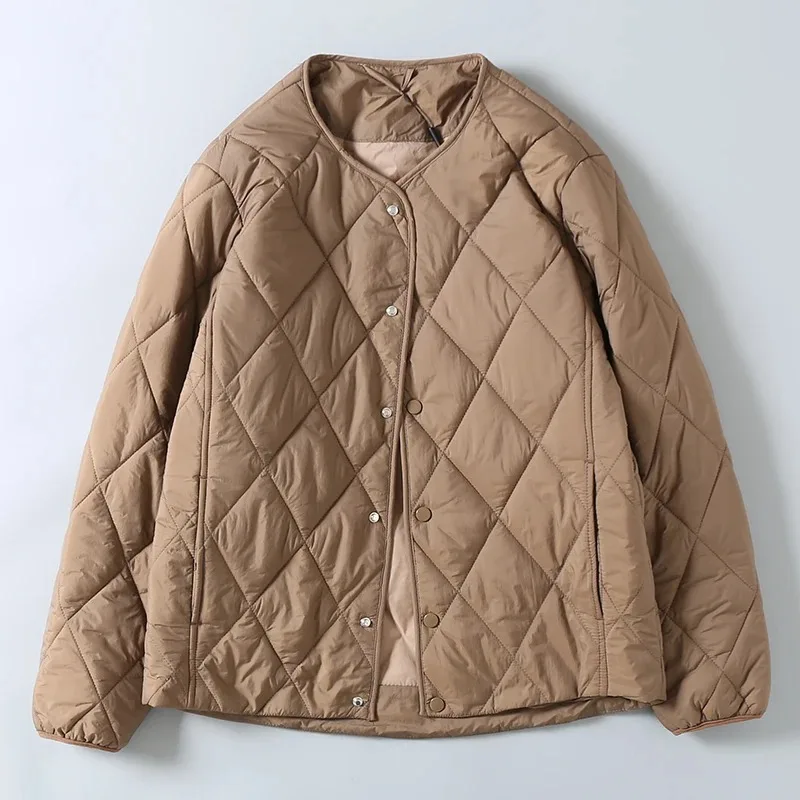 Foreign Trade Tail Goods Japan fashion Light Luxury Retro Stacked Collarless Light Cotton-Padded Coat Men's Winter Technology...