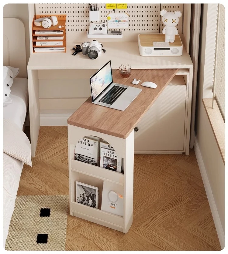 

Customized bookcase corner integrated desk home student multi-function, simple