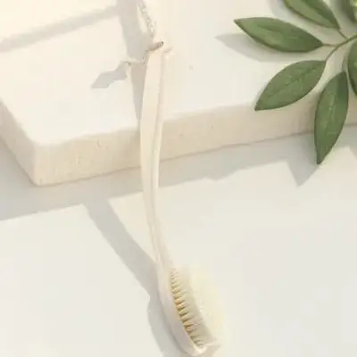 

Bath Back Brush Long Handle Shower Body Exfoliating Brush Soft Flexible Bristles Durable Back Scrubber Cleaning Scrubber