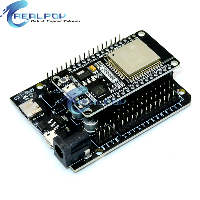 ESP32 Development Board TYPE-C USB CH340C WiFi+Bluetooth Ultra-Low Power Dual Core ESP32-DevKitC-32 ESP-WROOM-32 Expansion Board