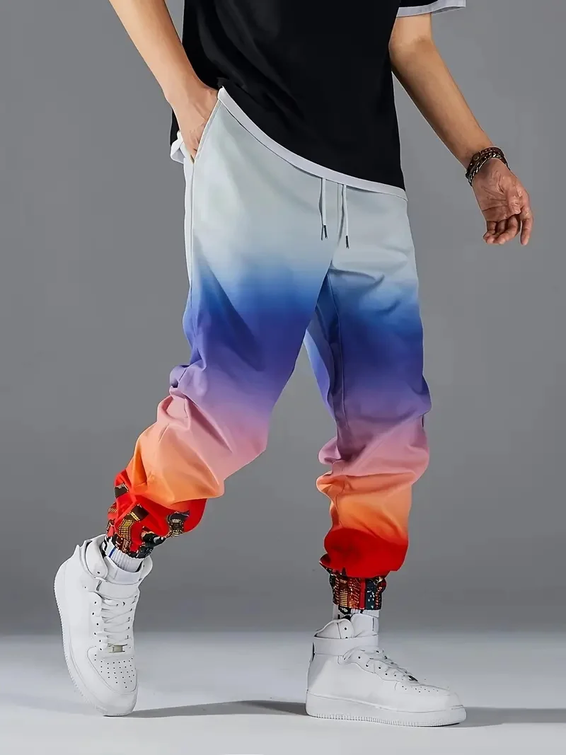 

Colorful Quick Drying Casual Pants High-Quality Brand Polyester Street Clothing Men's Sports Casual Pants ML4