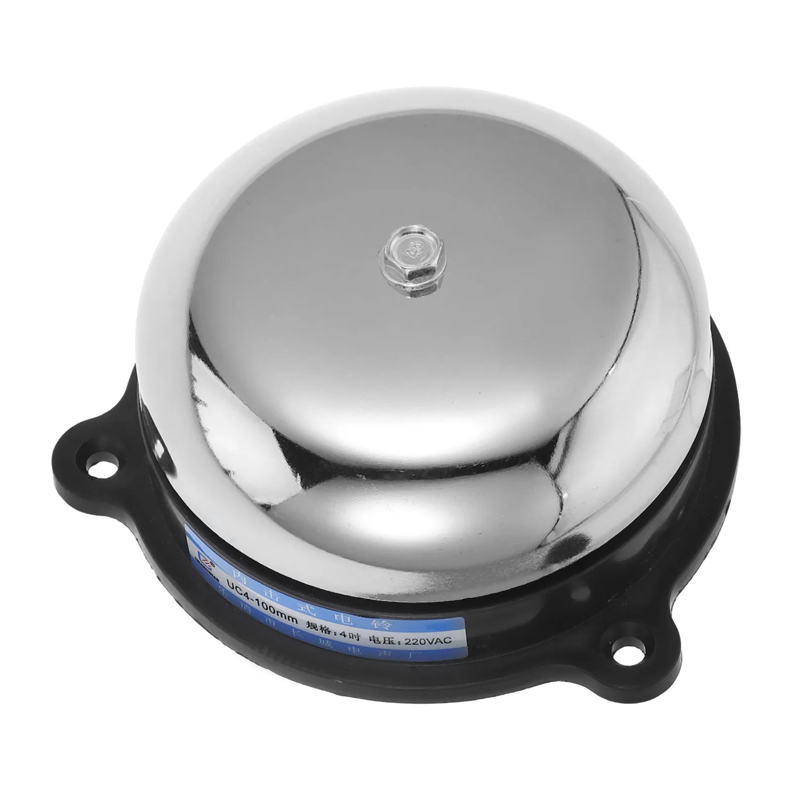 AC220V Electric Bell Extra Loud Clear Sound Sturdy Iron Build for Elevator Warning Doorbell Alarm Public Spaces Schools Offices