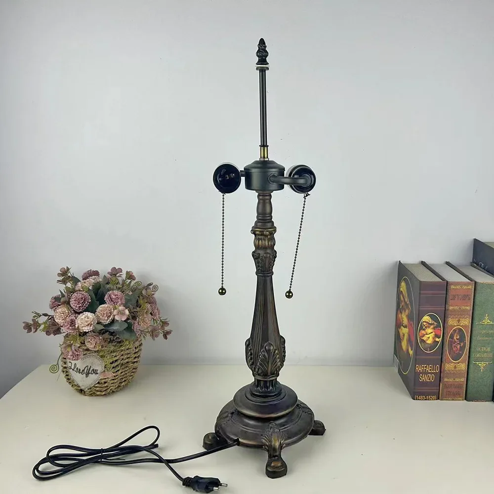 

12 "16" Tiffany Table Desk Lamp Base Dragonfly Crane Deer Peacock Base Zinc Alloy/Resin Lighting Accessories Lamp Base