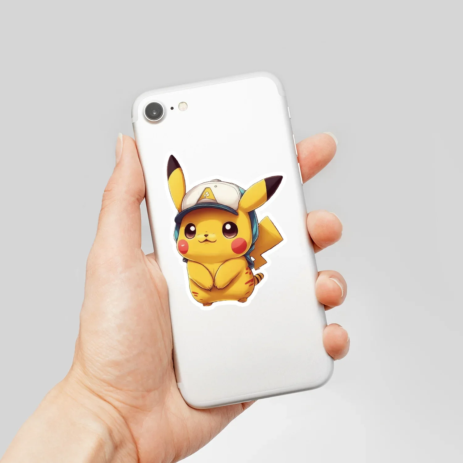 2024 New 50pcs Cute Cartoon Pokemon Cute Pikachu Water Cup Mobile Phone Waterproof Children's Sticker